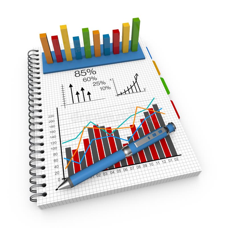 Concepto De Contabilidad Del Cuaderno Stock de ilustración - Ilustración de  finanzas, gerencia: 32044672