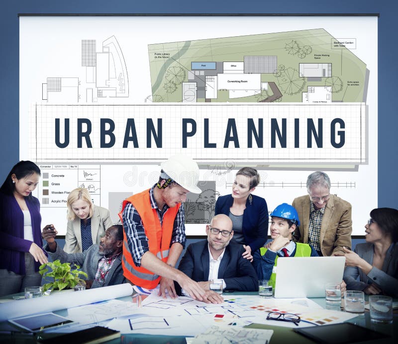 Concepto de diseño de la estructura del desarrollo del planeamiento urbano