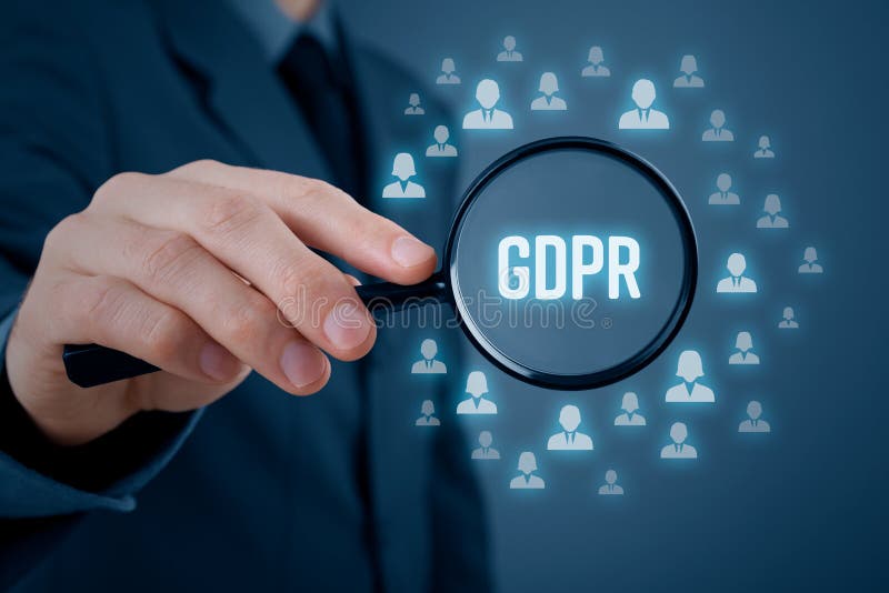 Concepto de GDPR imagen de archivo libre de regalías Concepto de GDPR imagen de archivo libre de regalías
