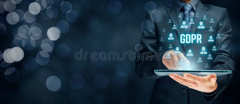 Concepto de GDPR imágenes de archivo libres de regalías