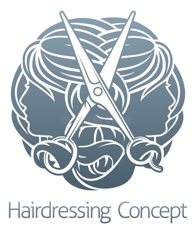 Concepto de Hair Salon Stylist del peluquero libre illustration Concepto de Hair Salon Stylist del peluquero libre illustration