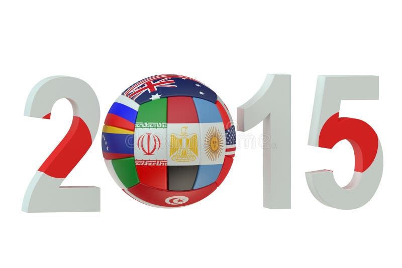 Concepto 2015 de Japón del campeonato del voleibol ilustración del vector Concepto 2015 de Japón del campeonato del voleibol ilustración del vector