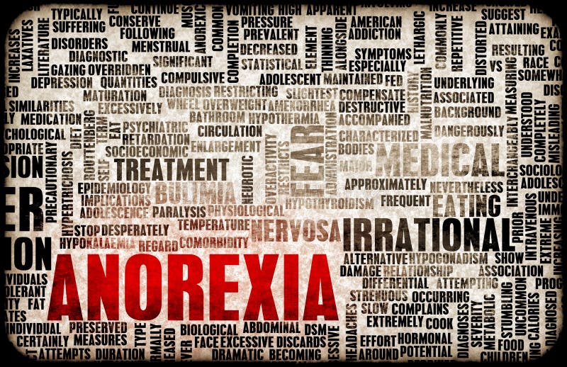 Concepto de la anorexia libre illustration Concepto de la anorexia libre illustration