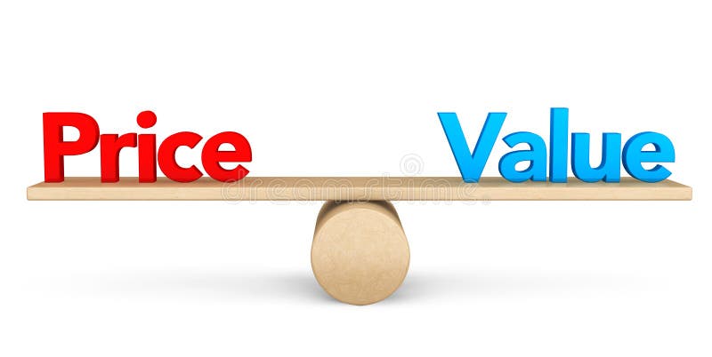Concepto de la balanza del precio y del valor imágenes de archivo libres de regalías Concepto de la balanza del precio y del valor imágenes de archivo libres de regalías
