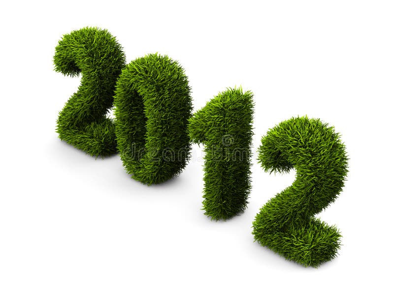 concepto de la hierba del Año Nuevo 2012 imágenes de archivo libres de regalías concepto de la hierba del Año Nuevo 2012 imágenes de archivo libres de regalías