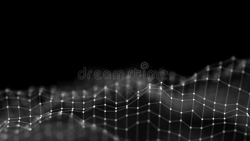 concepto de la red del fondo del extracto 3d Ejemplo futuro de la tecnología del fondo paisaje 3d Datos grandes Wireframe foto de archivo concepto de la red del fondo del extracto 3d Ejemplo futuro de la tecnología del fondo paisaje 3d Datos grandes Wireframe foto de archivo