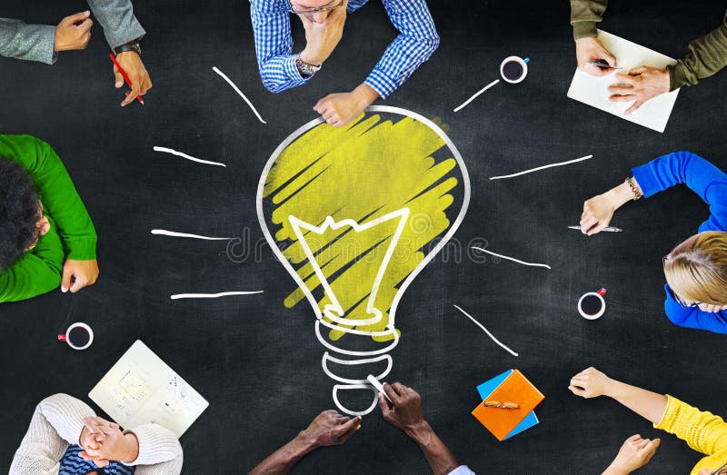 Concepto de la reunión del aprendizaje de inteligencia del conocimiento de los pensamientos de las ideas Concepto de la reunión del aprendizaje de inteligencia del conocimiento de los pensamientos de las ideas