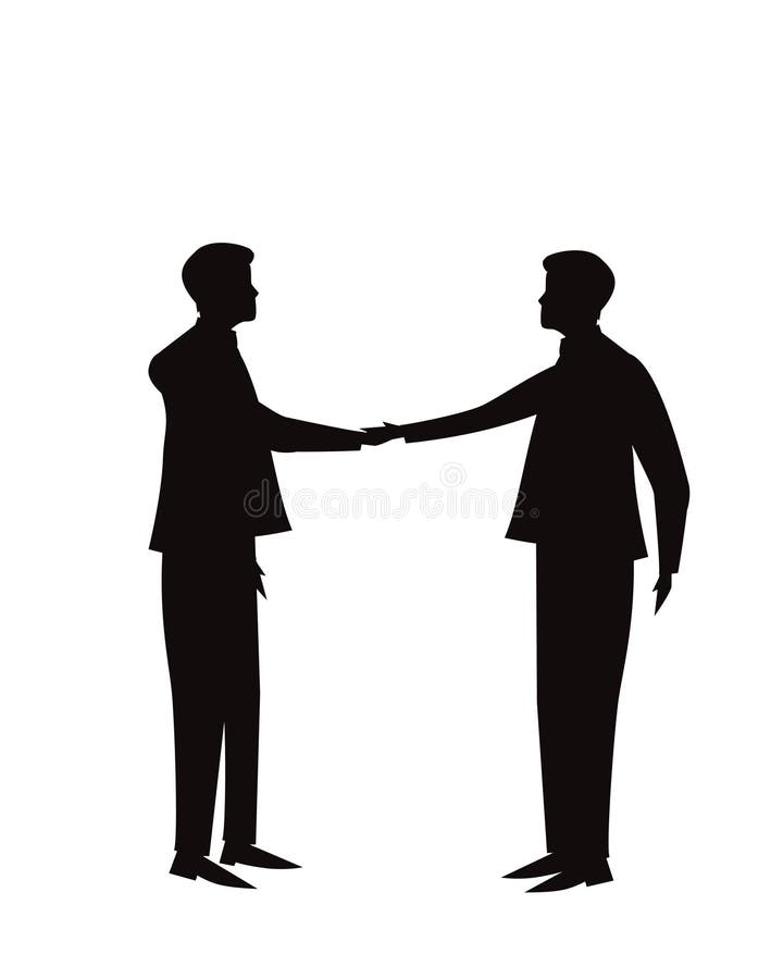 Concepto de la sociedad del acuerdo del trato del trabajo en equipo del negocio Hombres de negocios que sacuden las manos juntas ilustración del vector Concepto de la sociedad del acuerdo del trato del trabajo en equipo del negocio Hombres de negocios que sacuden las manos juntas ilustración del vector
