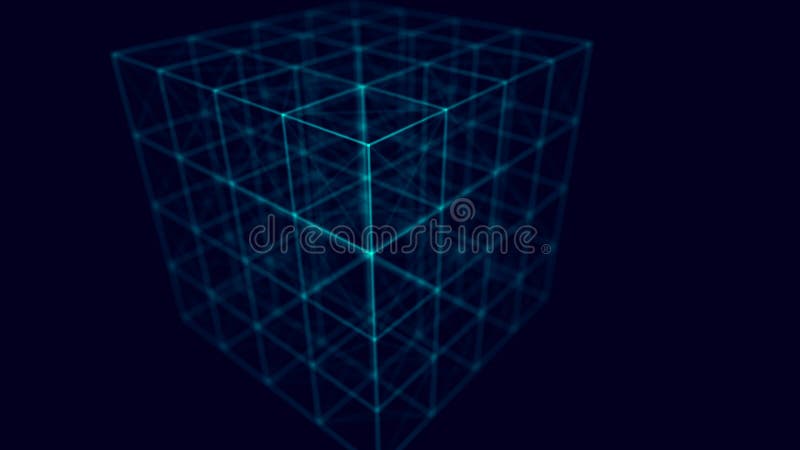 Concepto de la tecnolog?a de Blockchain Visualizaci?n grande de los datos ejemplo azul 3D Tecnología distribuida del registro ilustración del vector Concepto de la tecnolog?a de Blockchain Visualizaci?n grande de los datos ejemplo azul 3D Tecnología distribuida del registro ilustración del vector