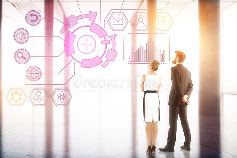 Concepto de la tecnología, del futuro, de la innovación y del analytics imagen de archivo libre de regalías Concepto de la tecnología, del futuro, de la innovación y del analytics imagen de archivo libre de regalías