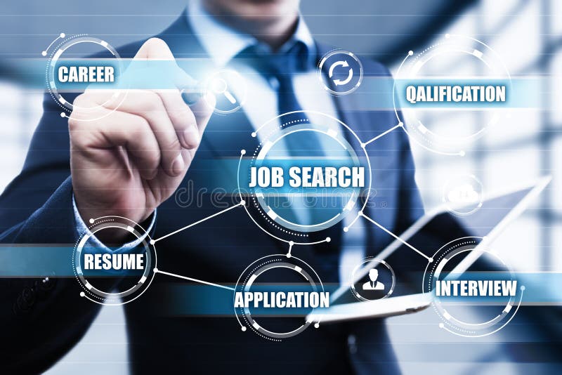 Concepto de la tecnología de Internet del negocio de la carrera de Job Search Human Resources Recruitment