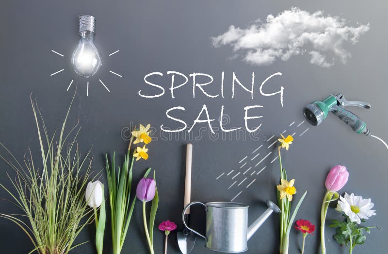 Concepto de la venta de la primavera