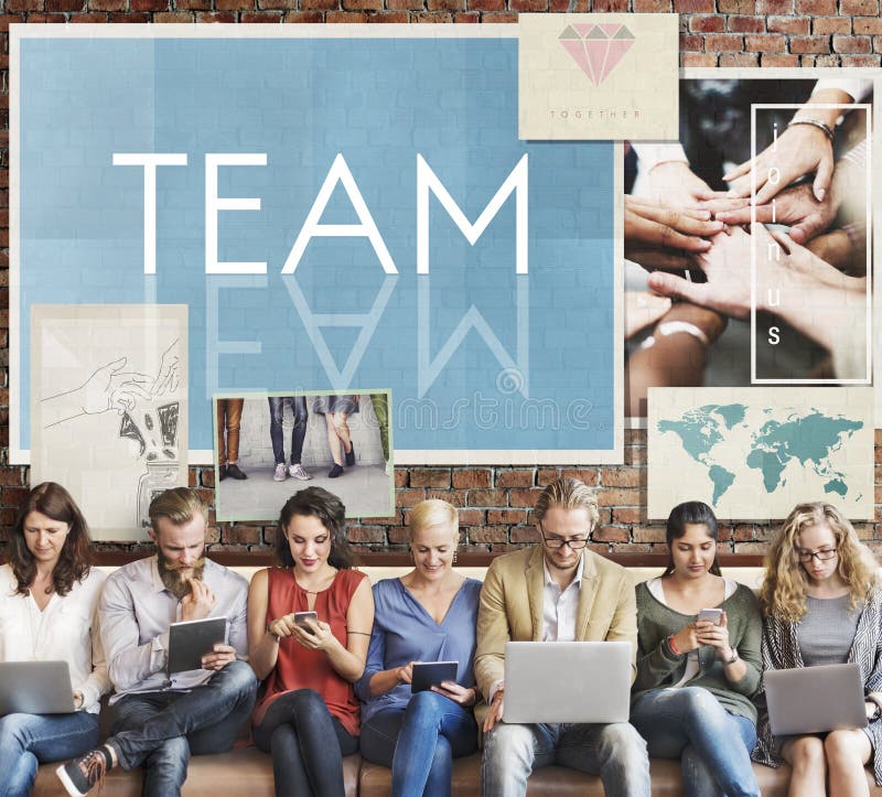 Concepto de Team Teamwork Help Share Contribute foto de archivo Concepto de Team Teamwork Help Share Contribute foto de archivo