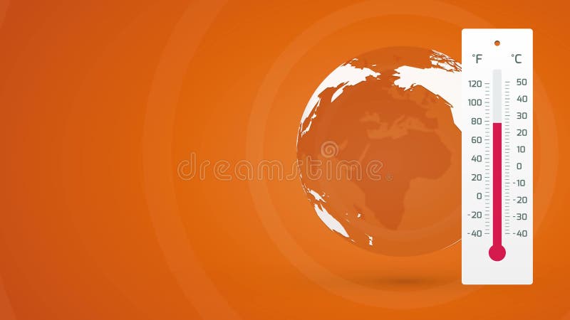 Concepto de tierra del planeta del calentamiento del planeta ilustración del vector