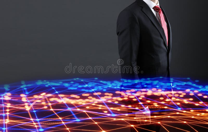 Concepto de transformación digital de digitalización de procesos empresariales y tecnología moderna fotografía de archivo libre de regalías