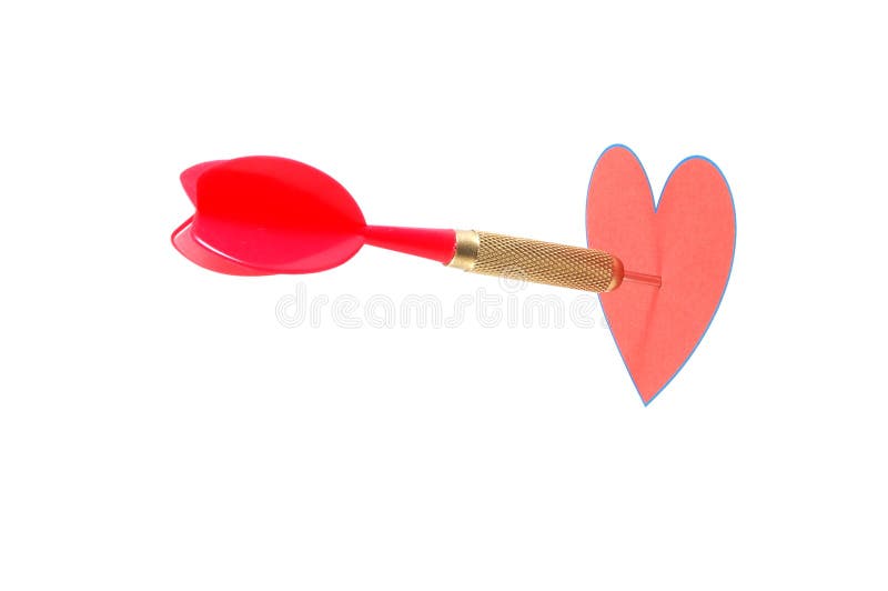 Love concept with dart arrow for dating. Love concept with dart arrow for dating