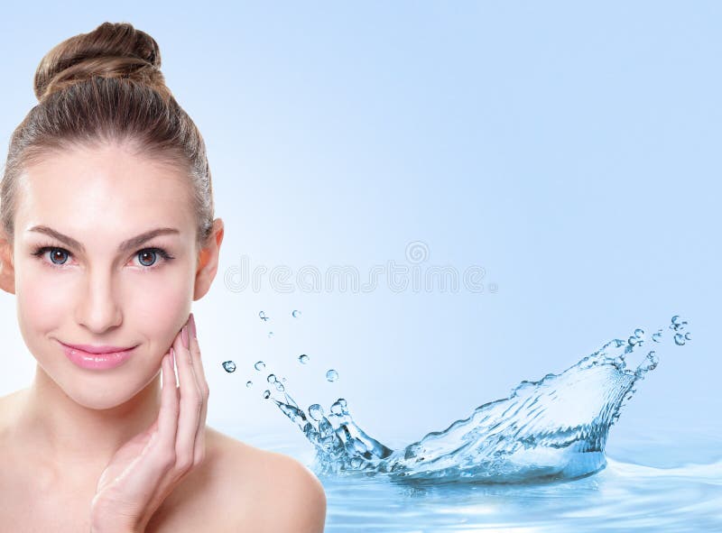 Concepto de cuidado de la piel de belleza foto de archivo