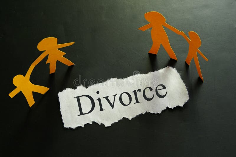Concepto del divorcio imagen de archivo libre de regalías Concepto del divorcio imagen de archivo libre de regalías