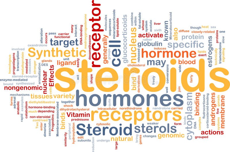 Concepto del fondo de las hormonas de esteroides ilustración del vector Concepto del fondo de las hormonas de esteroides ilustración del vector