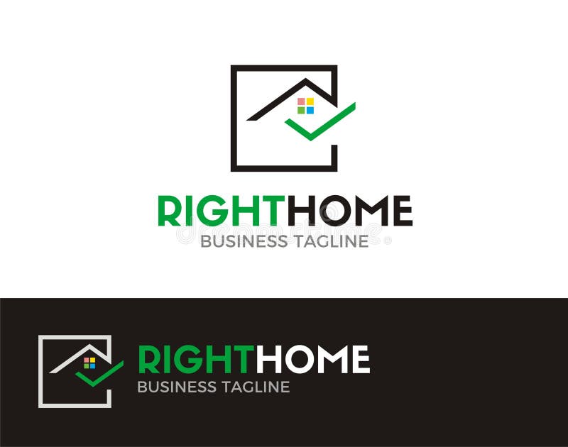 Concepto del logotipo de las propiedades inmobiliarias stock de ilustración Concepto del logotipo de las propiedades inmobiliarias stock de ilustración