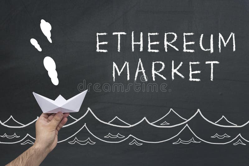 Concepto del mercado de Ethereum foto de archivo Concepto del mercado de Ethereum foto de archivo