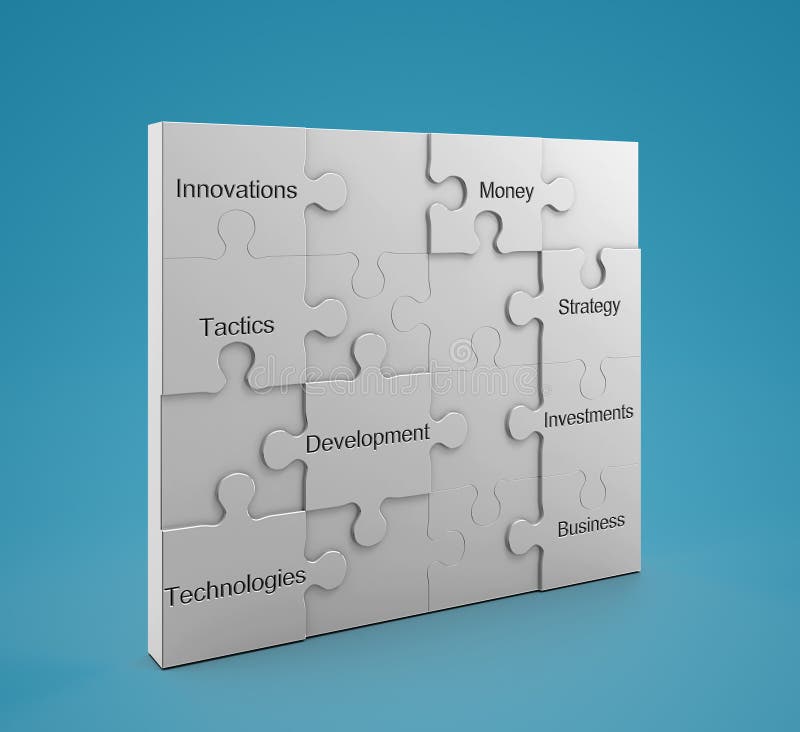 Concepto Del Rompecabezas De Las Innovaciones Foto de archivo Imagen