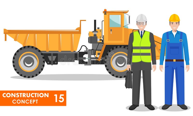 Concepto del trabajador Ejemplo detallado del camión del trabajador, del conductor, del minero, del constructor, del ingeniero, d libre illustration Concepto del trabajador Ejemplo detallado del camión del trabajador, del conductor, del minero, del constructor, del ingeniero, d libre illustration