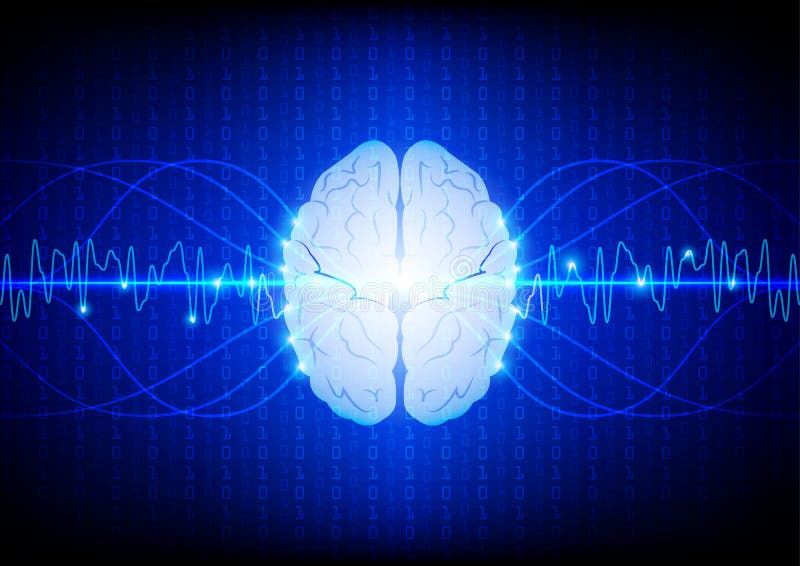 Concepto digital abstracto de la tecnología del cerebro vector d del ejemplo libre illustration Concepto digital abstracto de la tecnología del cerebro vector d del ejemplo libre illustration