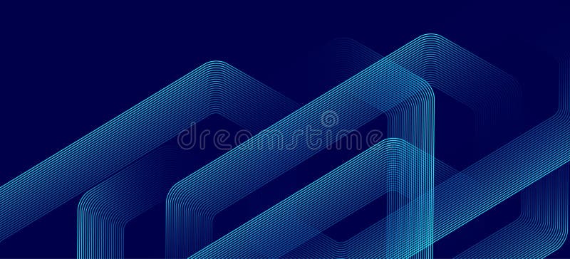 Concepto digital futurista con hexágonos tecnológicos. Fondo abstracto digital exagerado. stock de ilustración