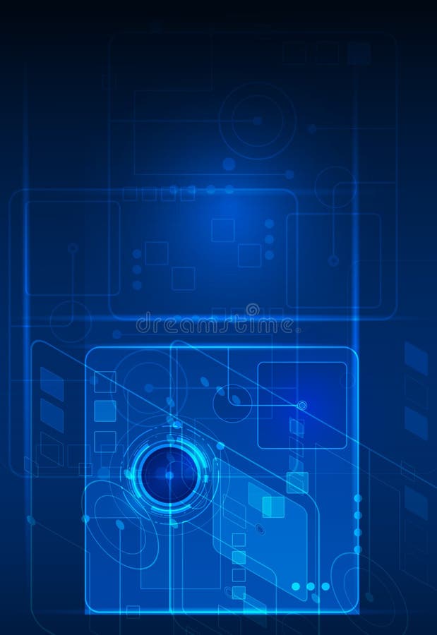 Concepto digital futuro abstracto de la tecnología de la ciencia ilustración del vector Concepto digital futuro abstracto de la tecnología de la ciencia ilustración del vector