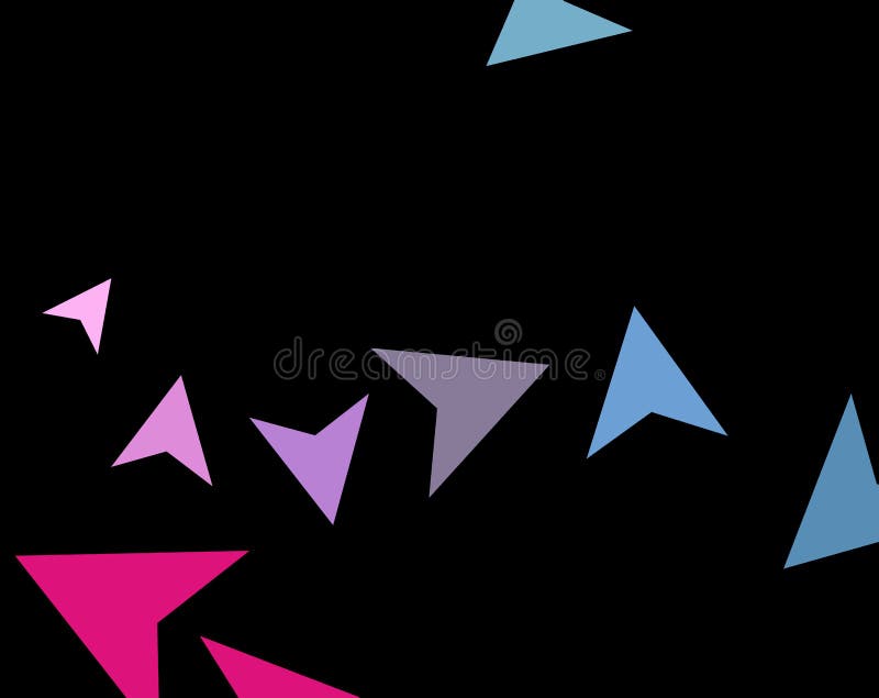 Concepto elegante moderno de triángulos coloridos en fondo oscuro Aviones de papel abstractos, flechas, puntas de flecha Ilustrac stock de ilustración Concepto elegante moderno de triángulos coloridos en fondo oscuro Aviones de papel abstractos, flechas, puntas de flecha Ilustrac stock de ilustración