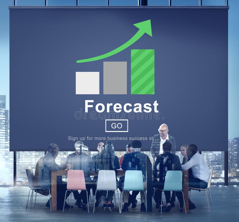 Concepto en línea de la estrategia del plan futuro de la predicción del pronóstico fotos de archivo Concepto en línea de la estrategia del plan futuro de la predicción del pronóstico fotos de archivo