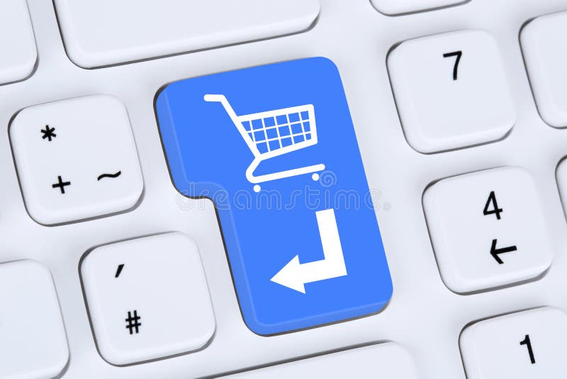 Concepto en línea de la tienda de Internet del comercio electrónico de la orden de las compras