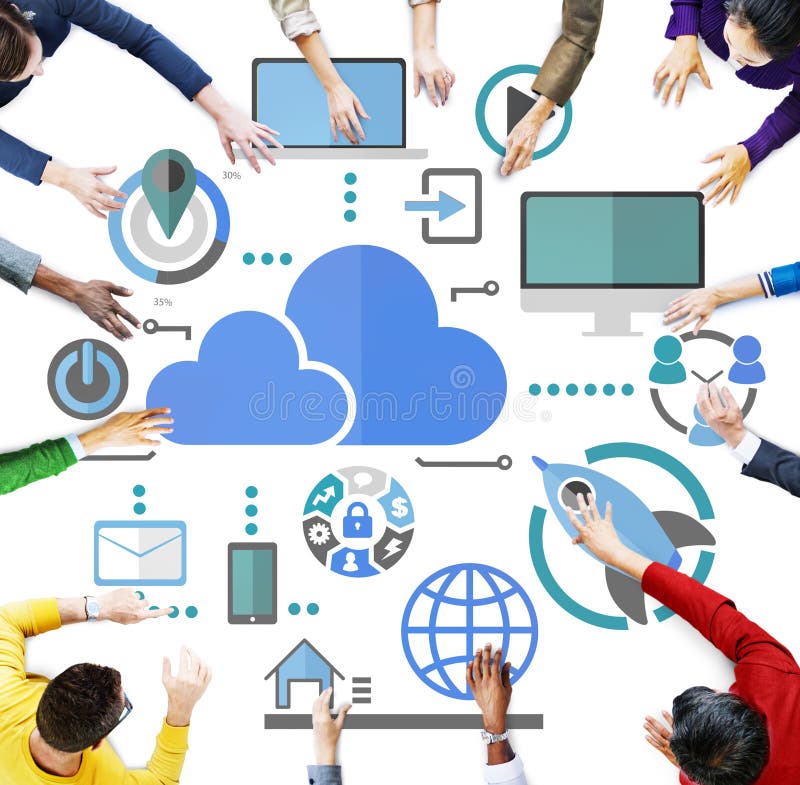Concepto en línea grande de la nube de la comunicación global de la distribución de datos imágenes de archivo libres de regalías Concepto en línea grande de la nube de la comunicación global de la distribución de datos imágenes de archivo libres de regalías