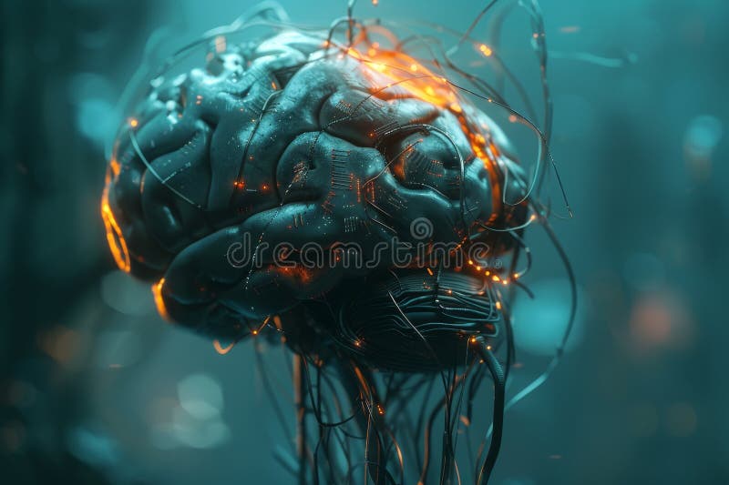 Futuristic Concept of a Glowing Brain with Neural Connections. Created with the help of Generative AI tools. Futuristic Concept of a Glowing Brain with Neural Connections. Created with the help of Generative AI tools.