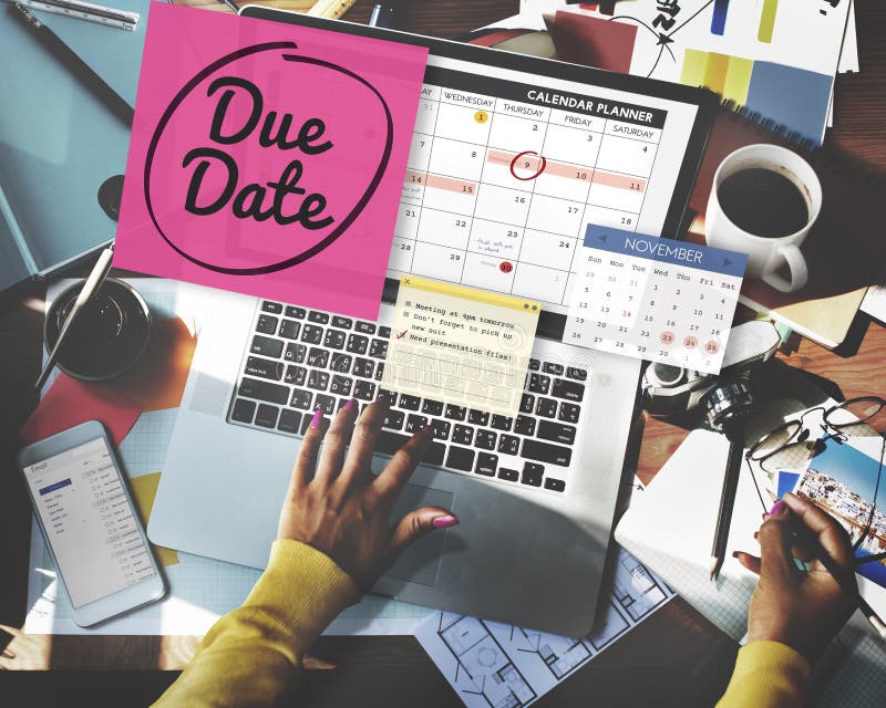 Due Date Appointment Day Event Important Concept. Due Date Appointment Day Event Important Concept