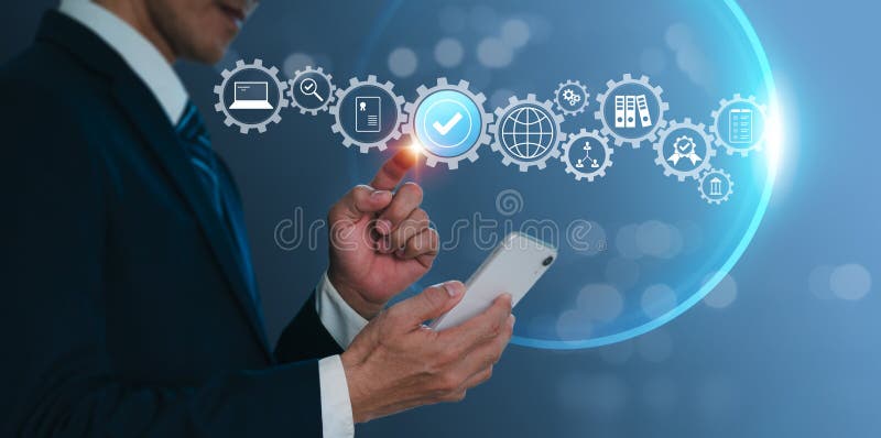 The concepts of certification and standardization. Respect for laws and customs Talk with the auditor or management. Improvement royalty free stock images