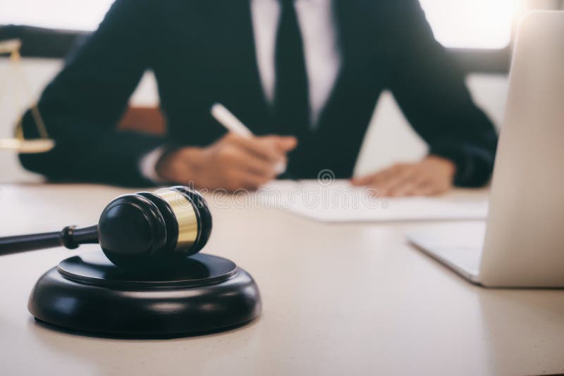 Lawyer or judge work in the office. stock image Lawyer or judge work in the office. stock image