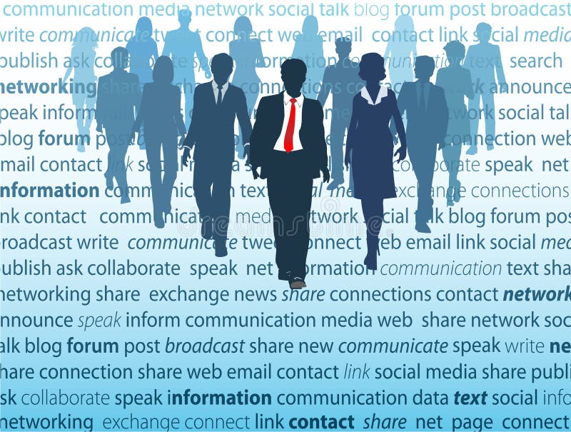 Concepts sociaux de gens de réseau de medias d'affaires illustration de vecteur Concepts sociaux de gens de réseau de medias d'affaires illustration de vecteur