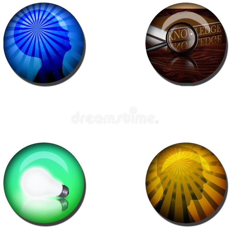 Concepts Web Buttons royalty free illustration
