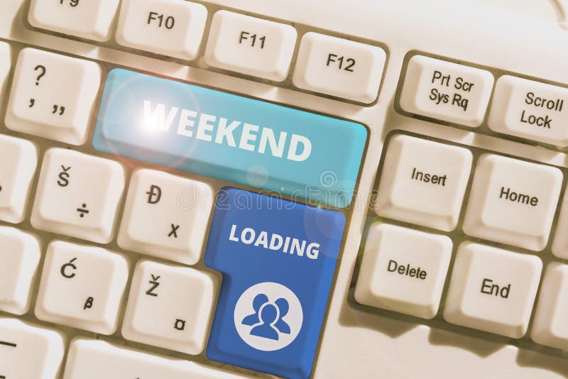 Conceptual caption Click Like Share. Internet Concept Starting Friday party relax happy time resting Vacations stock photos