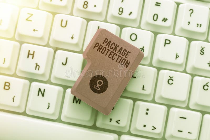 Conceptual Caption Package ProtectionWrapping and Securing Items To