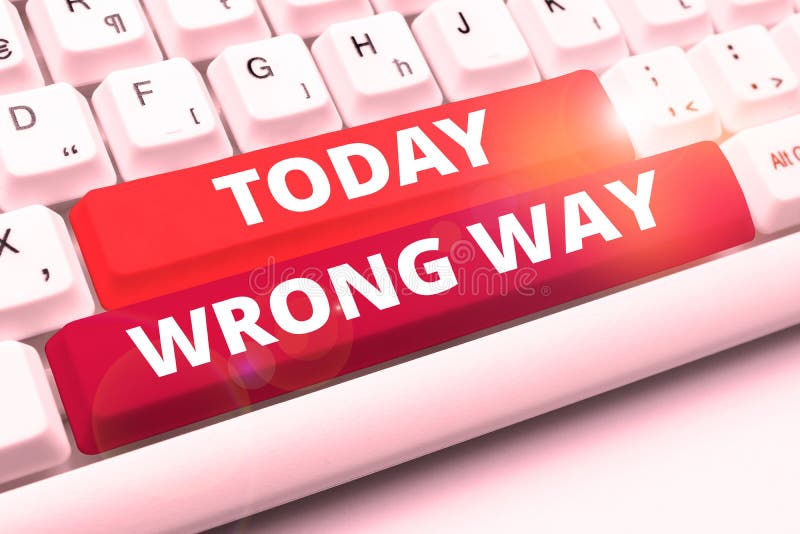 Conceptual Caption Wrong Way. Concept Meaning Taking an Unsuitable or