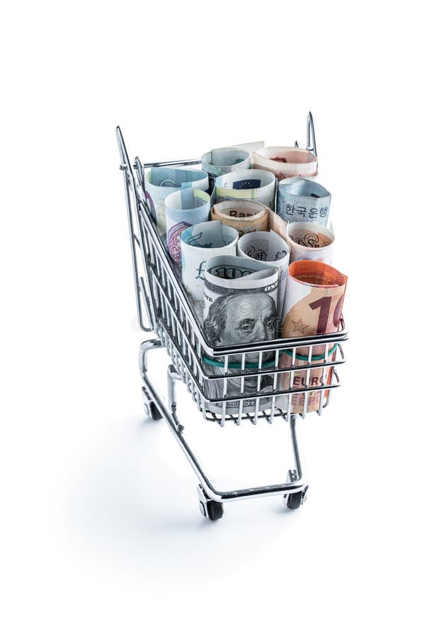 Currency Basket stock photo. Image of basket, globalisation 31476076