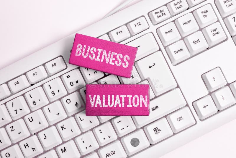Conceptual Display Business Valuation. Business Showcase Determining