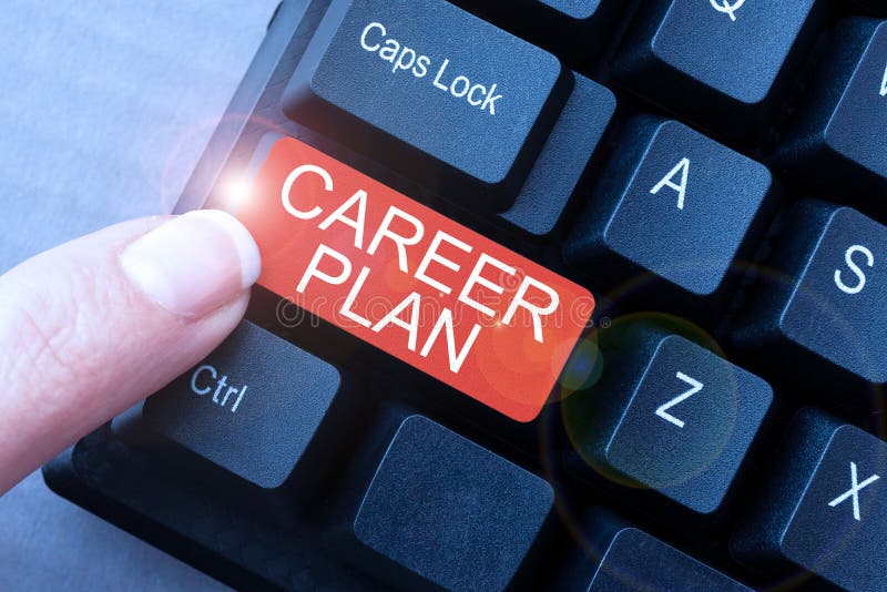 Conceptual display career plan word written on ongoing process where you explore your interests 