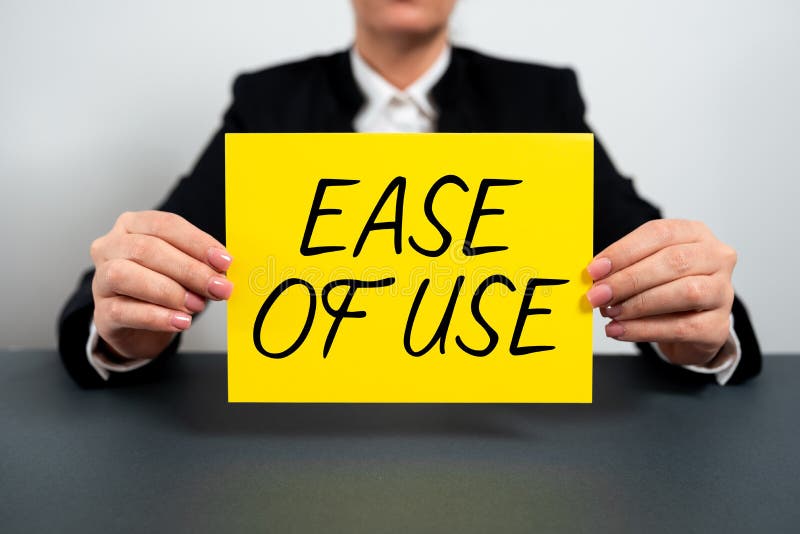 Conceptual display ease of use concept meaning user friendly easy to 