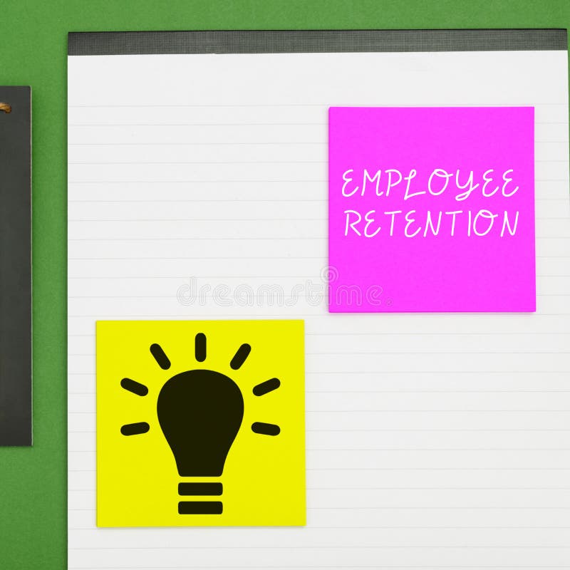 Conceptual display Employee Retention. Internet Concept internal recruitment method employed by organizations stock photos
