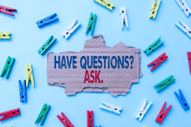 Conceptual display Have Questionsquestion Ask. Business overview something that you say or write to ask a person Simple. Text showing inspiration Have Questionsquestion Ask, Business approach something that you say or write to ask a person Simple Homemade Crafting Ideas And Designs Recycling Used Materials