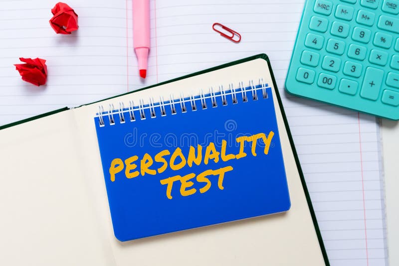 Conceptual Display Personality Test. Business Idea a Method of